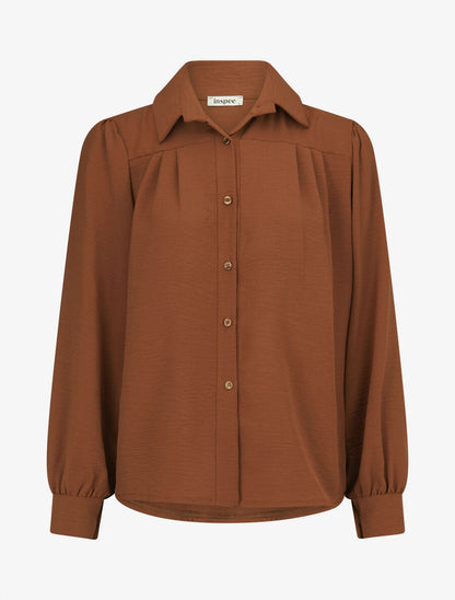 Chemise ample classique - Terre de sienne - 1