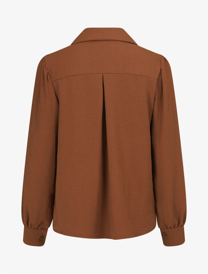 Chemise ample classique - Terre de sienne - 2