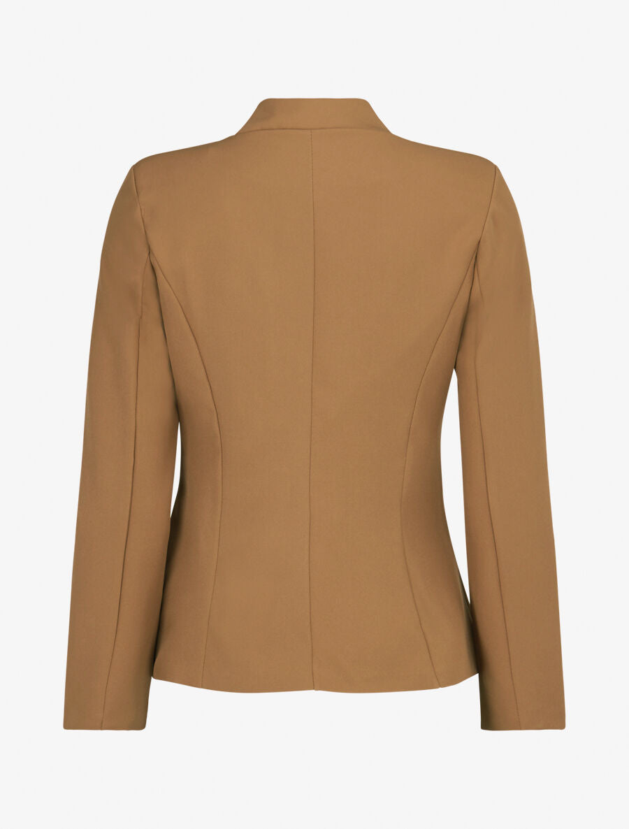 Veste à col cranté - Beige foncé - 2