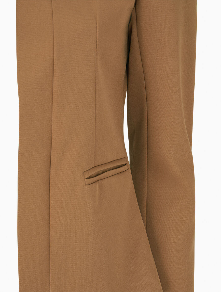 Veste à col cranté - Beige foncé - 3