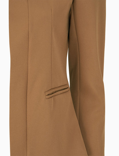 Veste à col cranté - Beige foncé - 3