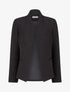 Blazer uni basique - Noir - 1