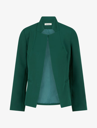 Blazer uni basique - Vert sapin - 1
