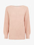 Pull uni à manches chauves-souris - Rose - 1