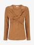 Pull uni croisé trompe l&