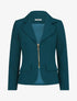 Veste cintrée à zip - Bleu pétrole - 5