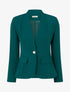 Blazer uni boutonné - Vert sapin - 1