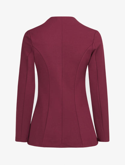Veste à col biseauté - Pourpre - 2