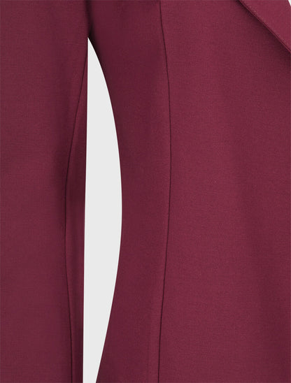 Veste à col biseauté - Pourpre - 3