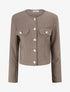 Veste en tweed coupe carrée - Taupe - 1