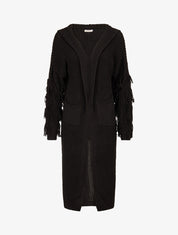 Gilet en maille à manches stylisées - Noir - 5
