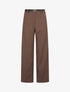 Pantalon de tailleur à fines rayures - Marron - 1