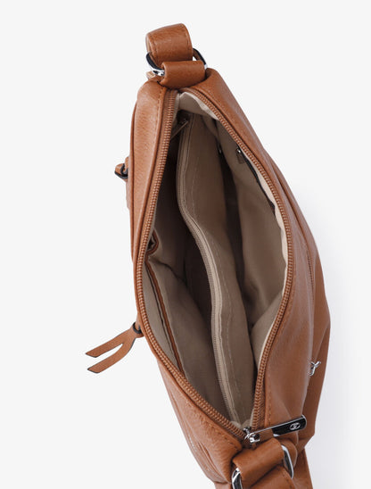 Sac besace Piper - Camel - 5