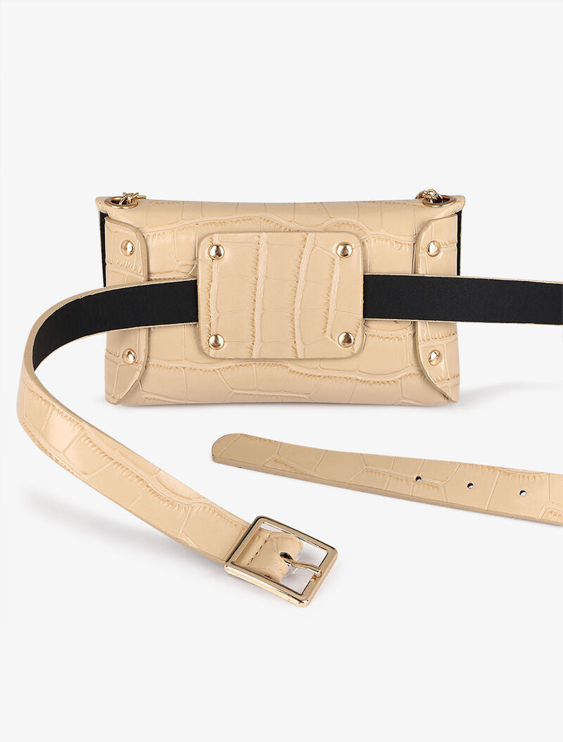 Sac banane Viviane - Beige - 4