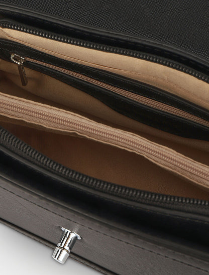 Sac bandoulière Bertha - Noir - 4