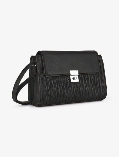 Sac besace Thibaula - Noir - 3