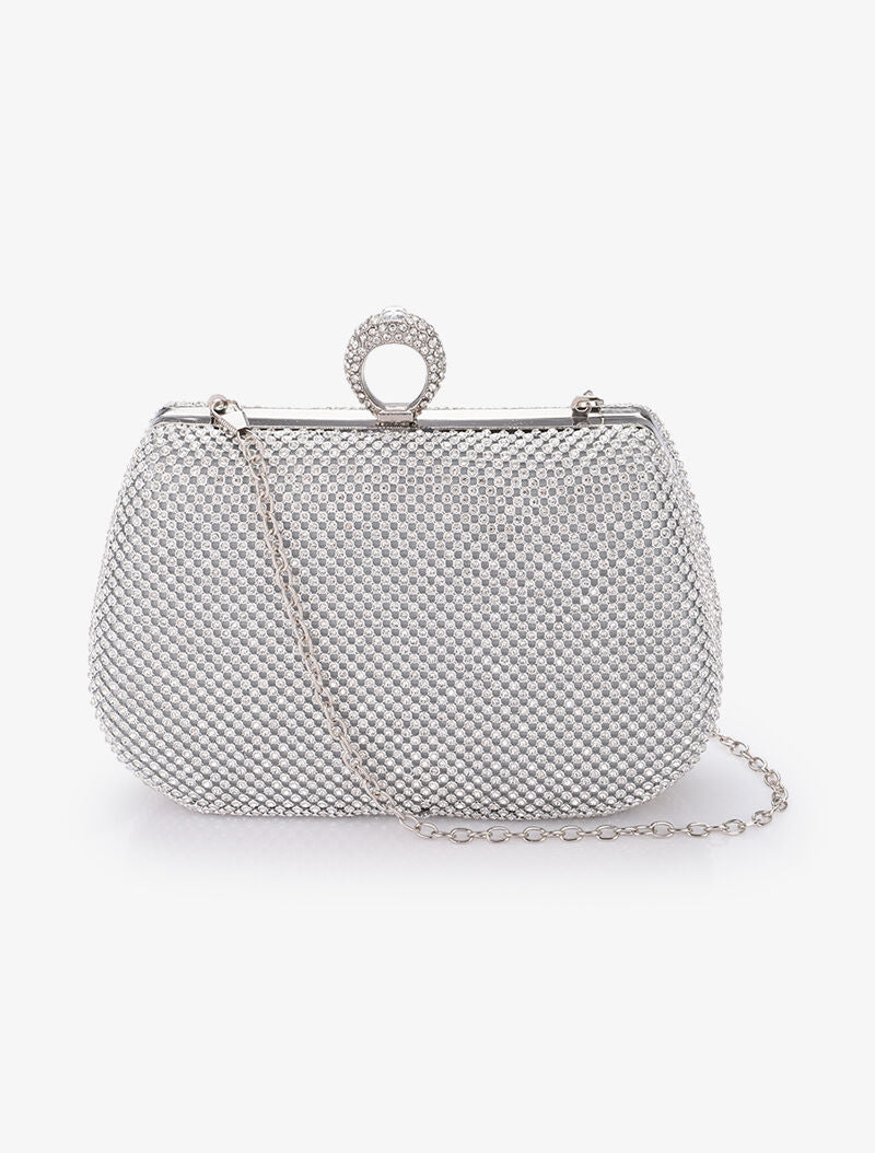 Minaudière de soirée à fermoir bague - Argent - 3