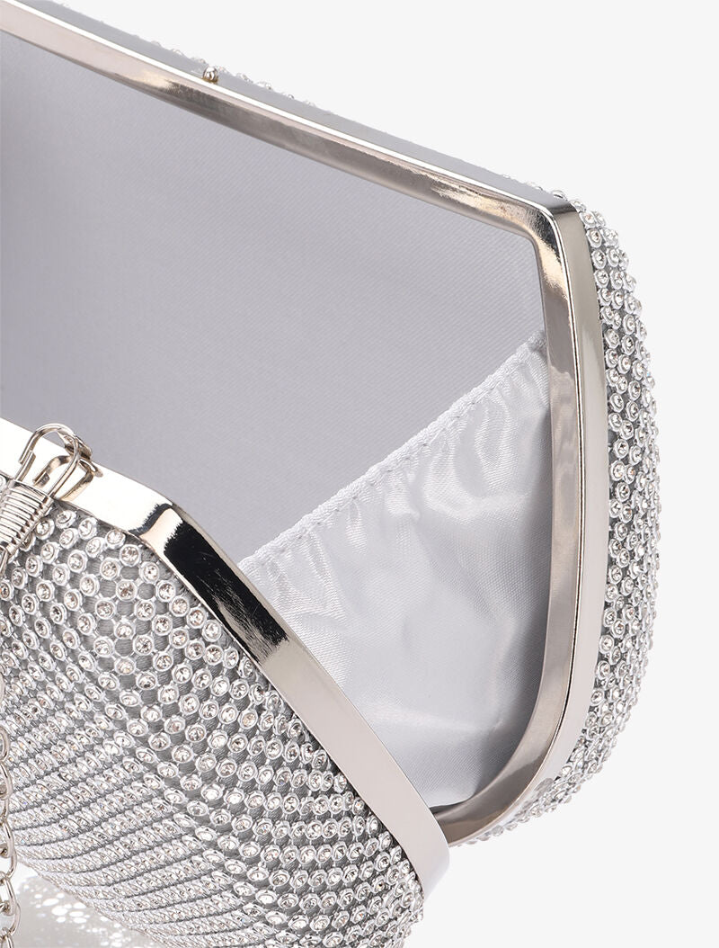 Minaudière de soirée à fermoir bague - Argent - 4