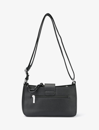 Sac besace Amandine - Noir - 3