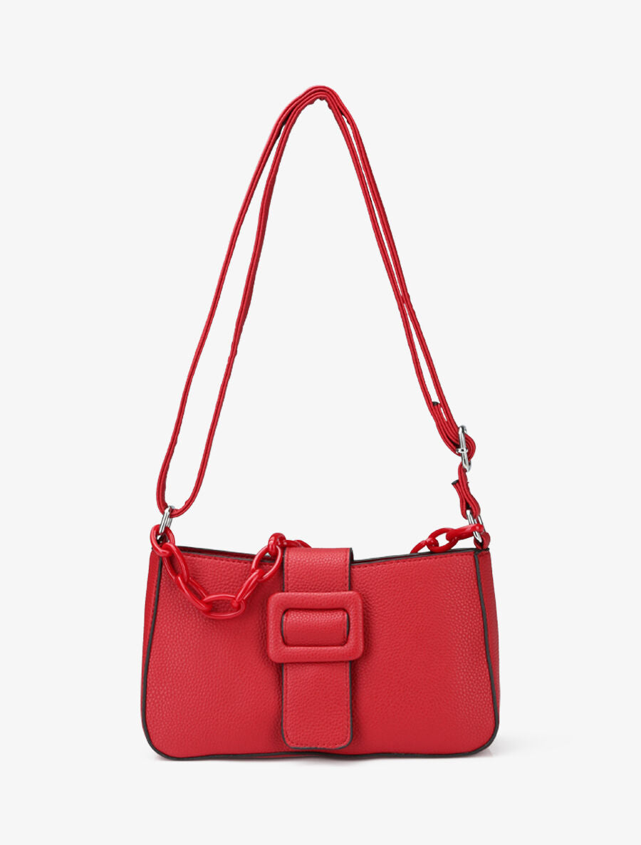 Sac besace Amandine - Rouge - 1