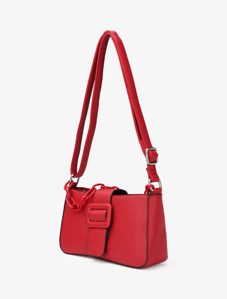 Sac besace Amandine - Rouge - 2