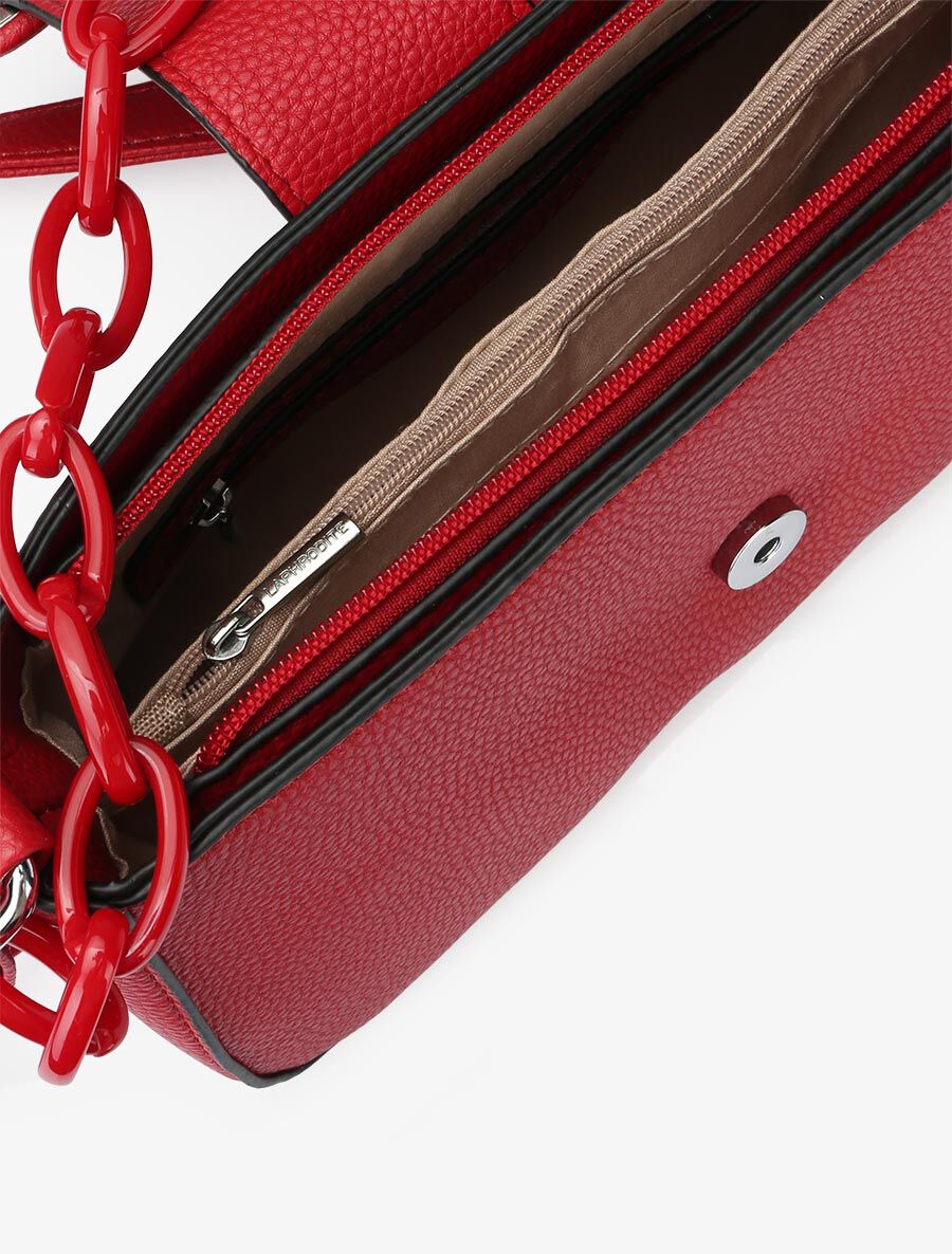 Sac besace Amandine - Rouge - 5