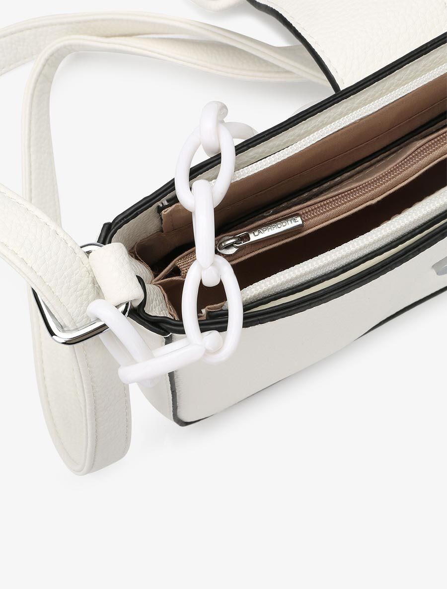 Sac besace Amandine - Blanc - 5