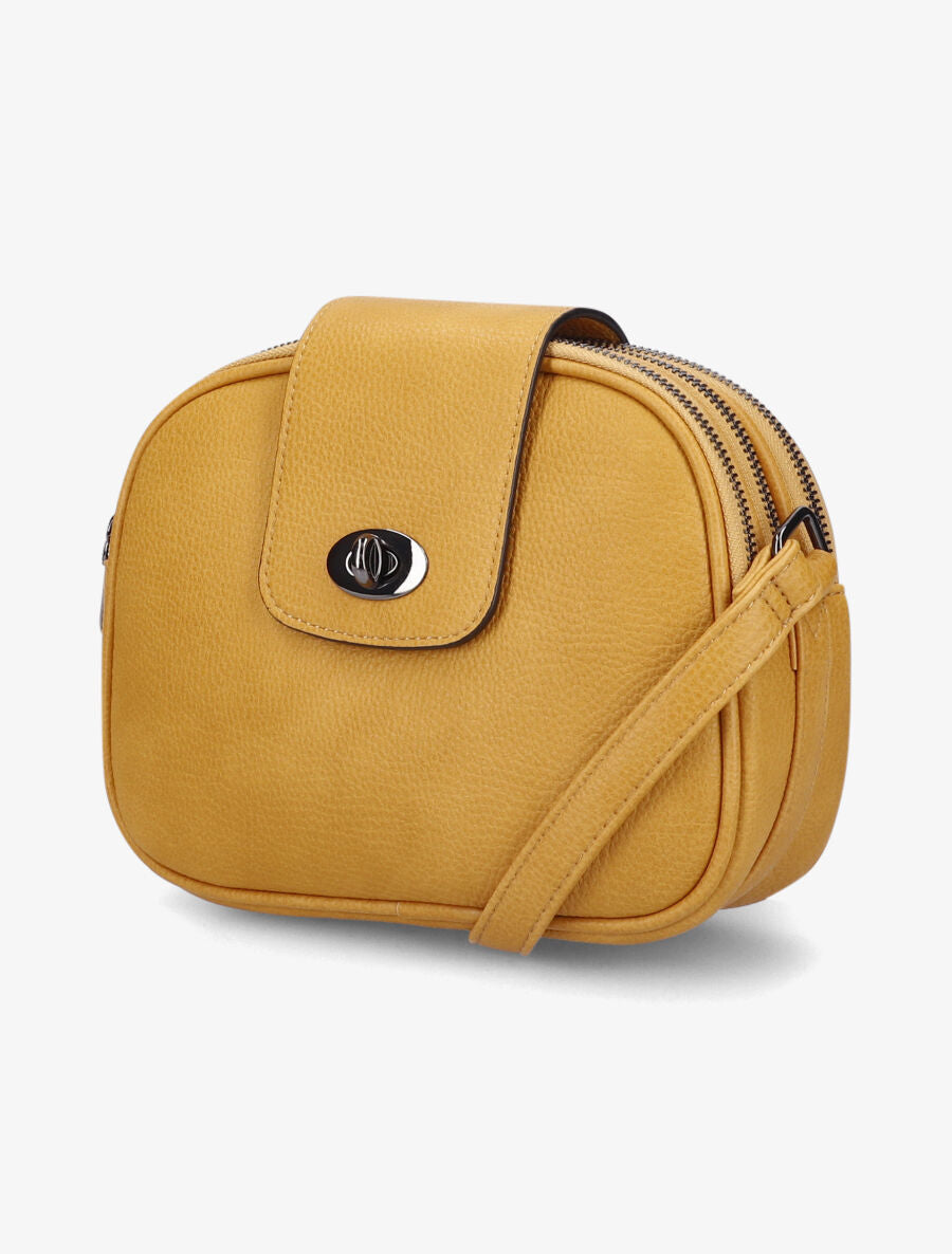 Sac besace Sylvie - Jaune moutarde - 2