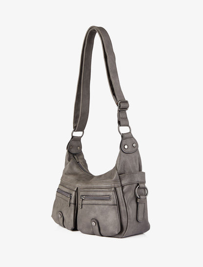 Sac besace Marthe - Gris foncé - 2