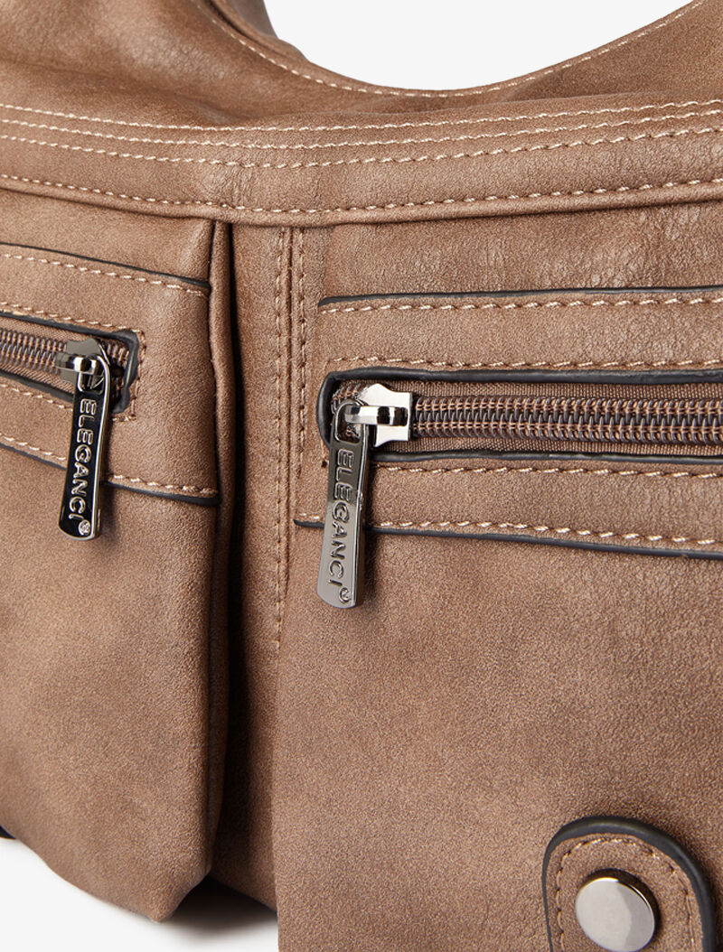 Sac besace Marthe - Taupe - 4