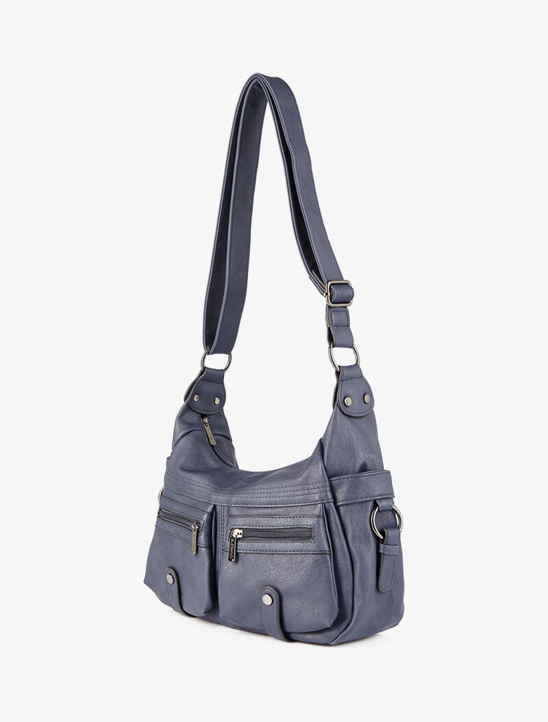 Sac besace Marthe - Bleu marine - 2