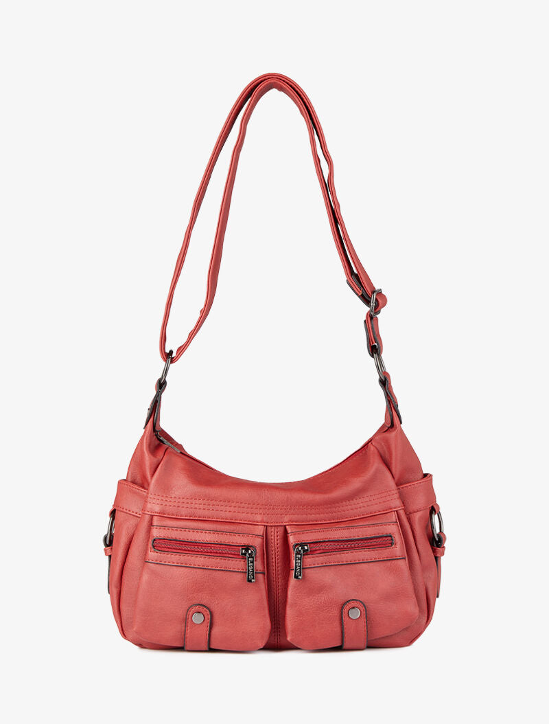 Sac besace Marthe - Rouge - 5