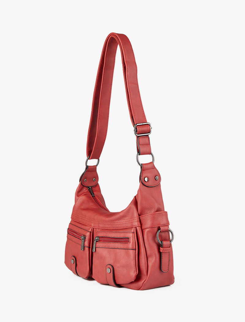Sac besace Marthe - Rouge - 2