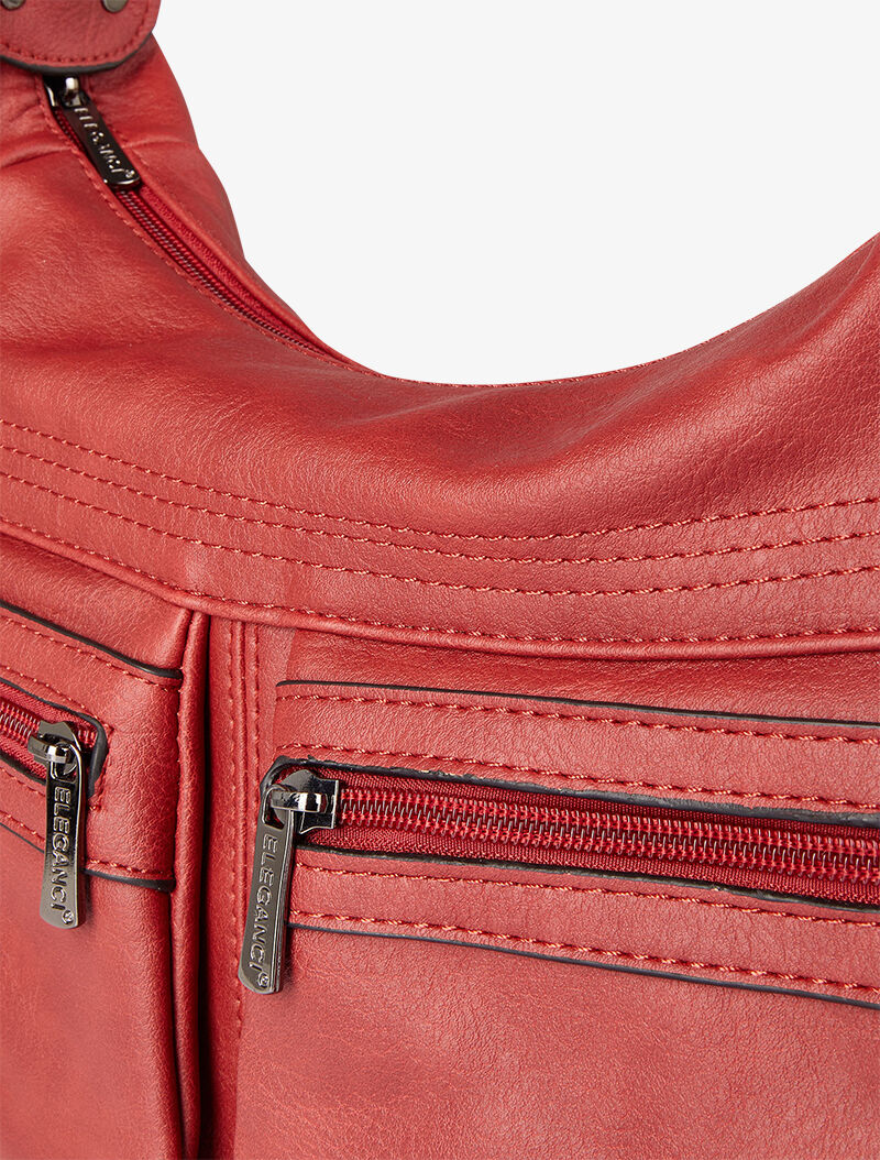 Sac besace Marthe - Rouge - 4