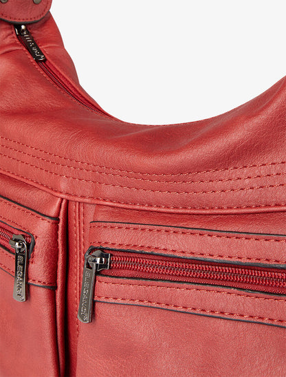 Sac besace Marthe - Rouge - 4