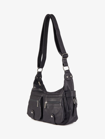 Sac besace Marthe - Noir - 2