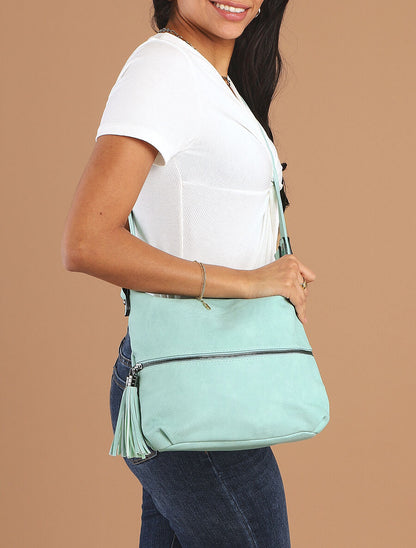 Sac besace Irena - Vert d&