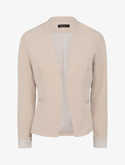 Veste unie ajustée - Beige - 1