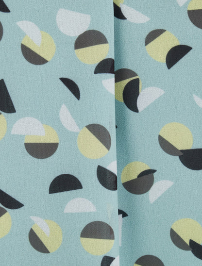 Top droit sans manches à imprimé pois stylisés - Vert d&