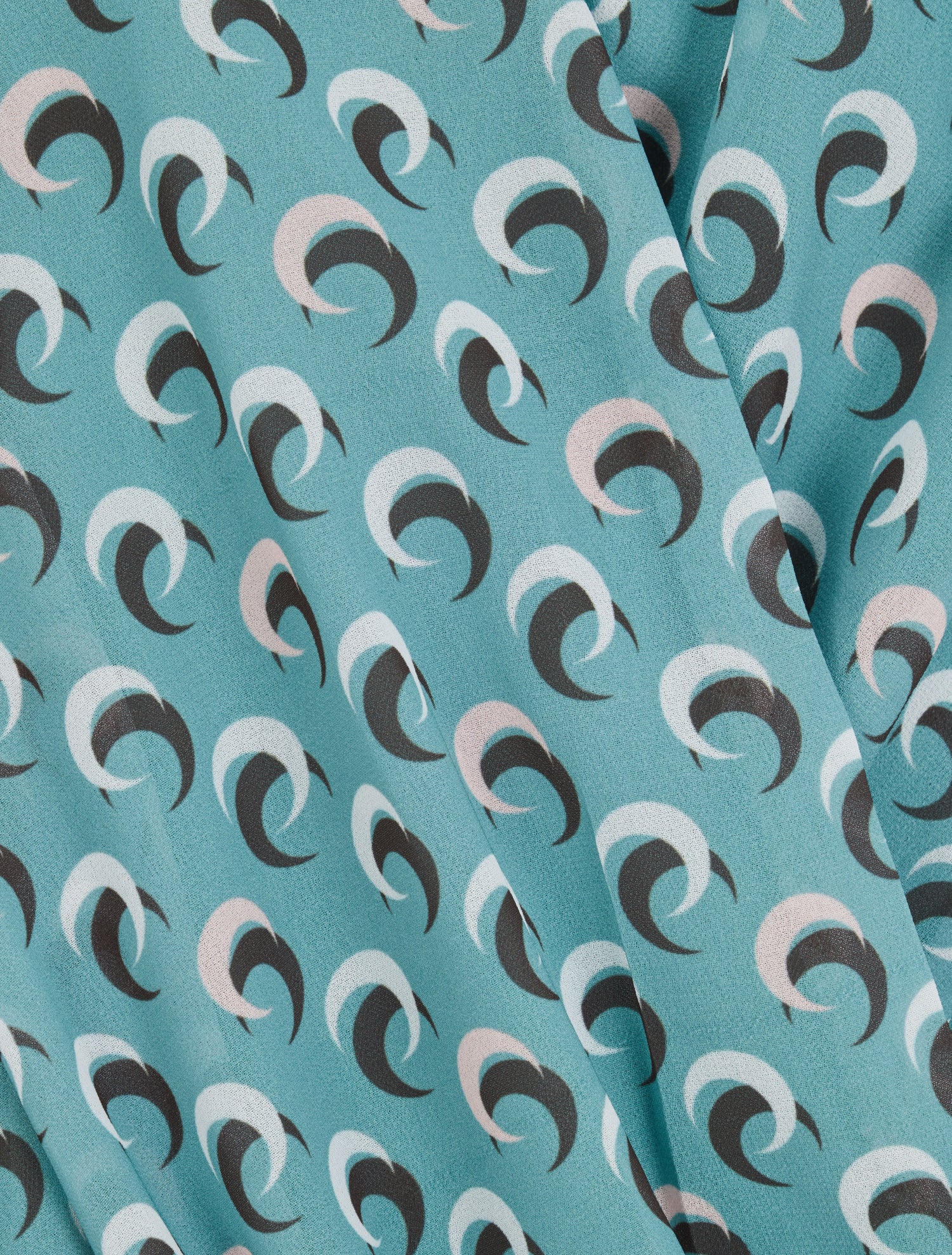 Top droit cache-coeur à imprimé demi lune - Vert d&