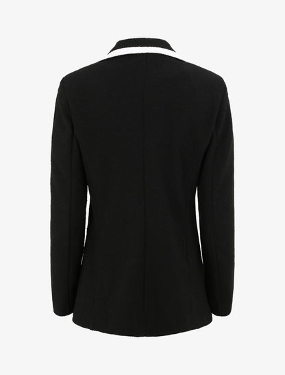 Blazer effet tweed - Noir - 2