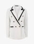 Blazer effet tweed - Blanc - 1