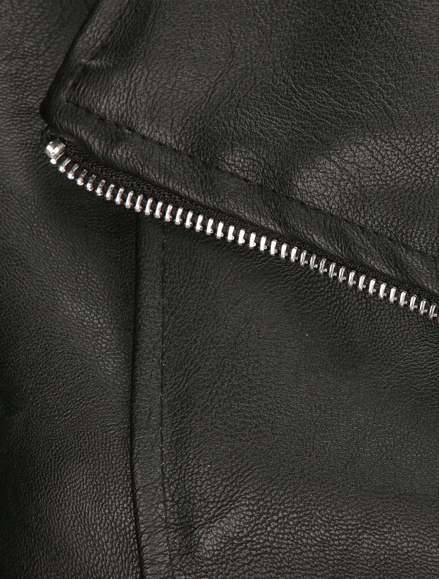 Perfecto droit en simili doublé - Noir - 3