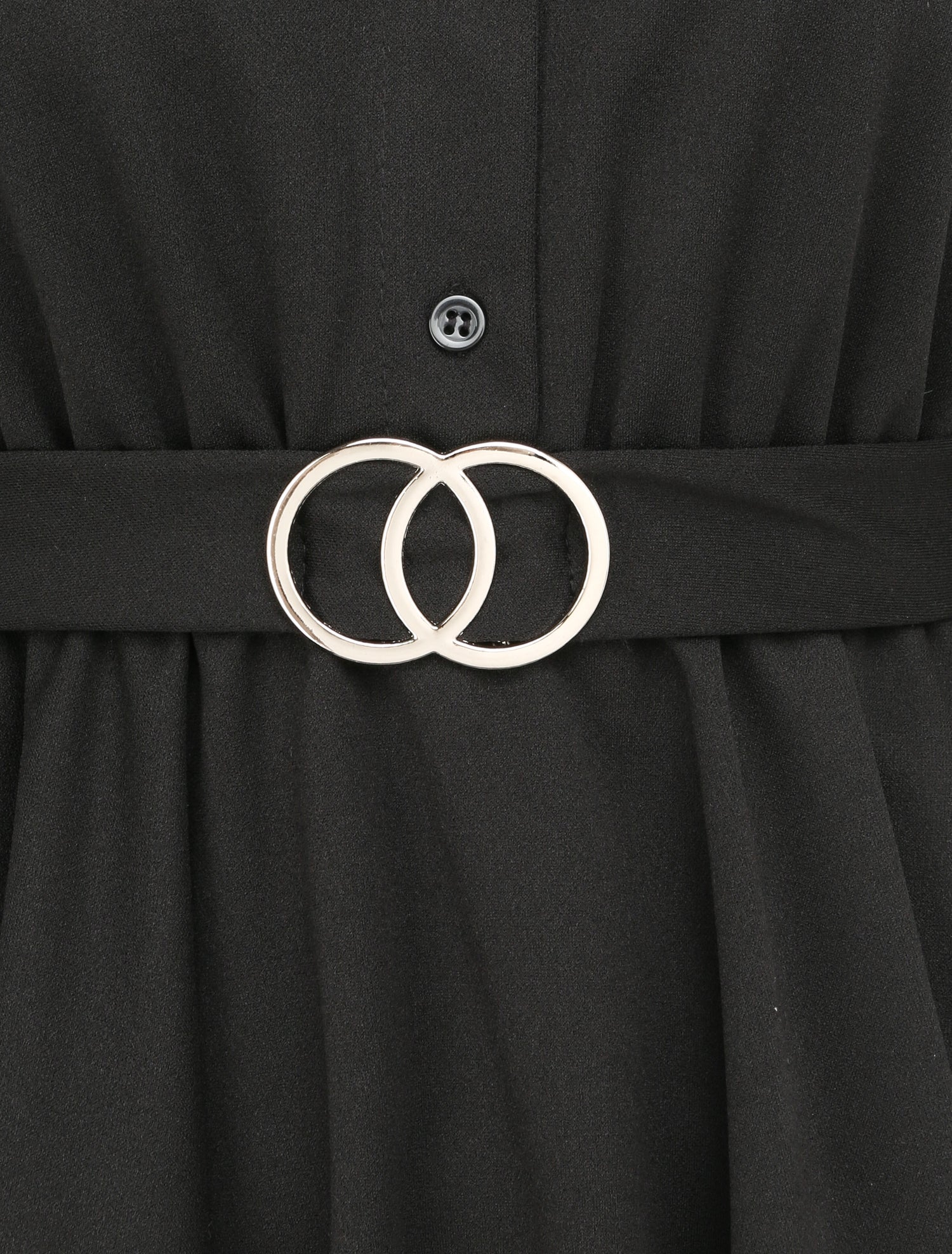 Top style chemise à taille cintrée - Noir - 3