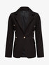 Blazer overzise uni - Noir - 1