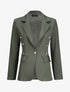 Blazer overzise uni - Kaki - 1