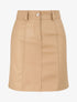 Jupe évasée en simili - Beige - 1