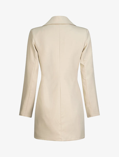 Blazer extra long - Beige - 2