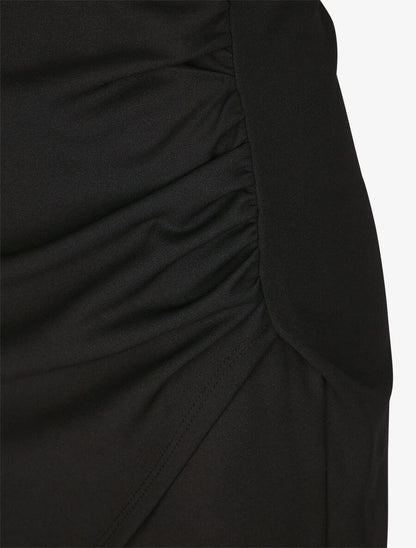 Robe asymétrique à imprimé feuillages - Blanc - 3