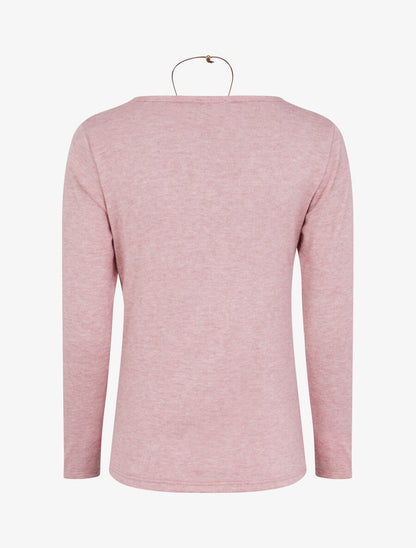 Pull à col bénitier et t-shirt en trompe l&